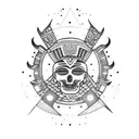 aztec mayans electronic tattoo design idea