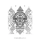 aztec sleeve mayans electronix tattoo design idea