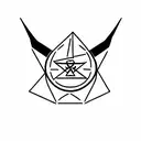 Satan Symbol tattoo design idea