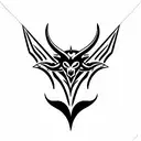 Satan Symbol tattoo design idea