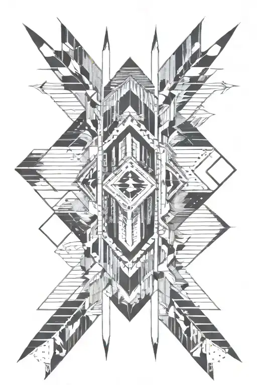sport summit arrow design tattoo design idea