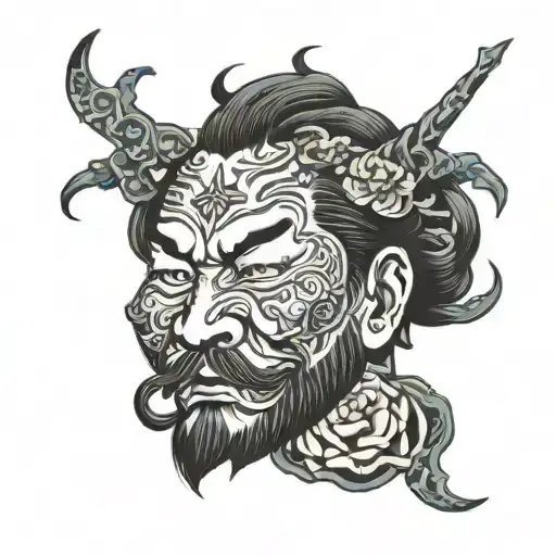 Mao Kun Map tattoo design idea