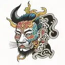 Mao Kun Map tattoo design idea