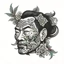 Mao Kun Map tattoo design idea