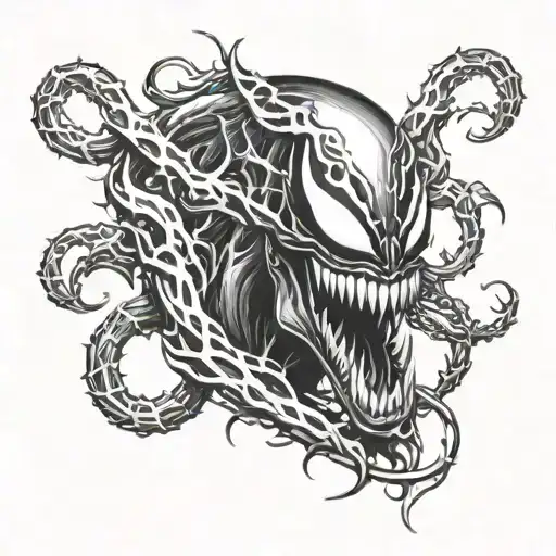 venom carnage symbiote tattoo tattoo design idea