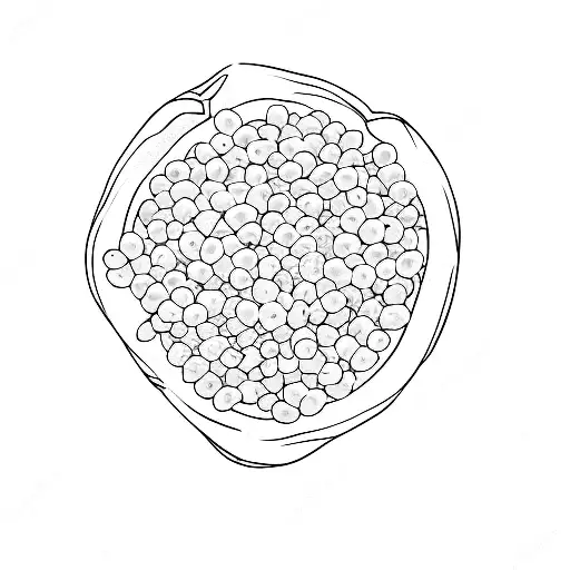 blueberries tattoo design idea