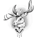 jackalope tattoo design idea