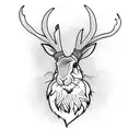 jackalope tattoo design idea