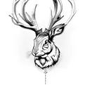 jackalope tattoo design idea