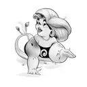 pebbles flintstone  tattoo design idea