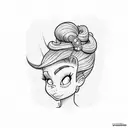 pebbles flintstone  tattoo design idea