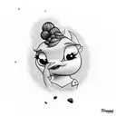 pebbles flintstone  tattoo design idea