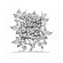 ivy grown on a brick wall tattoo design idea