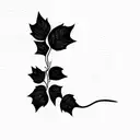 brick wall with ivy tattoo design idea