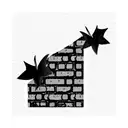 brick wall with ivy tattoo design idea