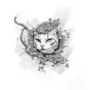 brick wall with ivy tattoo design idea