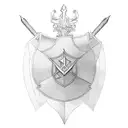 laurel wreath on a sword tattoo design idea