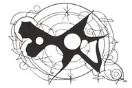 Svarog's cross in the solar circle tattoo design idea