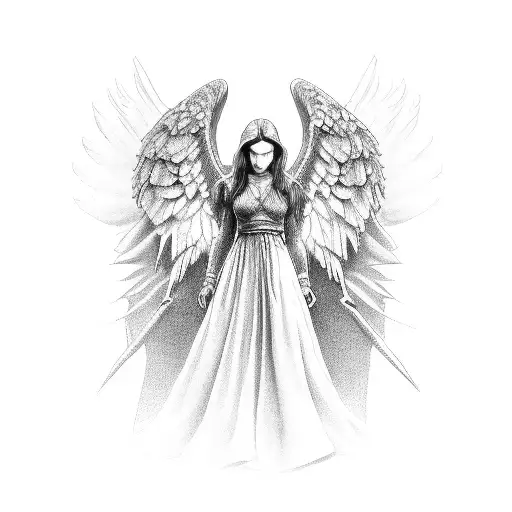 ark angel tattoo design idea