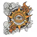 Uruguay sun tattoo design idea