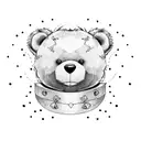 teddy bear tattoo design idea
