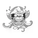 monkey d luffy tattoo design idea