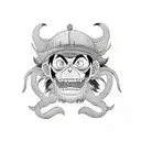 monkey d luffy tattoo design idea