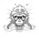 monkey d luffy tattoo design idea