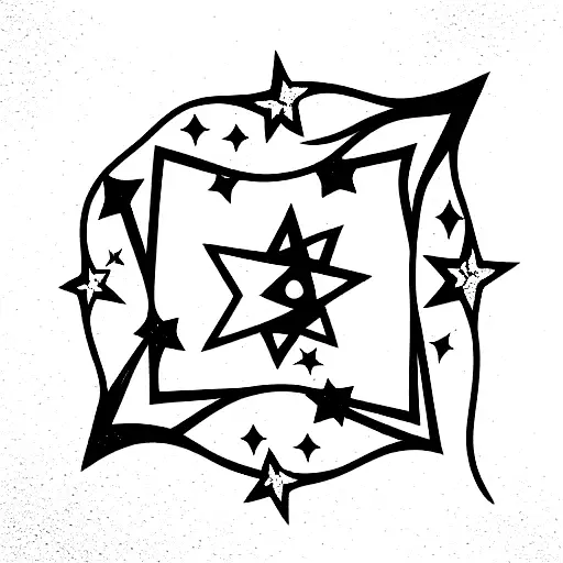 stars, infinity, mini hearts,  tattoo design idea