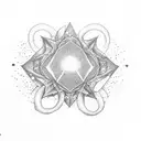 stars, infinity, mini hearts,  tattoo design idea