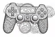 PlayStation controller tattoo design idea