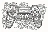 PlayStation controller tattoo design idea
