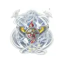 include children's name  , faith, Elesha, Elijah  tattoo design idea