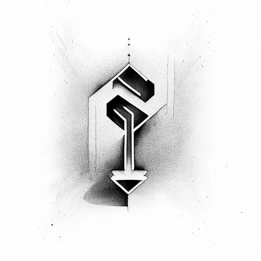 family,triple letter V, self-respect tattoo design idea