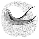 abstract wave, two daughters, beach, sunset tattoo design idea