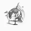 TEACHER E GEOGRAPHY tattoo design idea