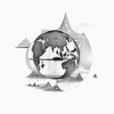 TEACHER E GEOGRAPHY tattoo design idea