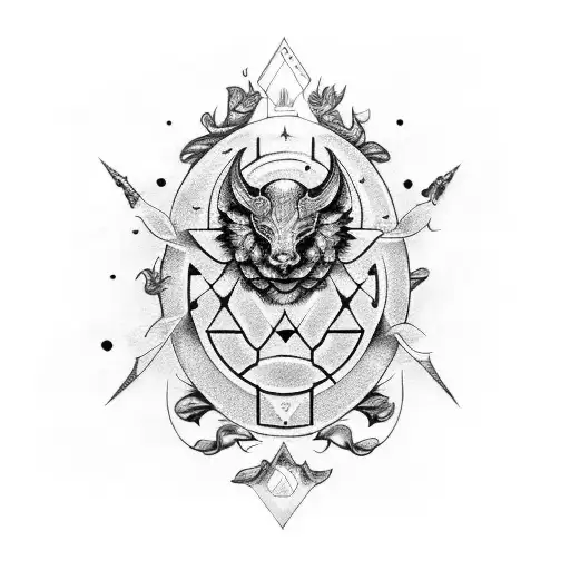 birth flowers of zodiac signes tattoo design idea