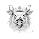 boar  tattoo design idea