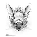 boar  tattoo design idea