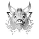 boar  tattoo design idea