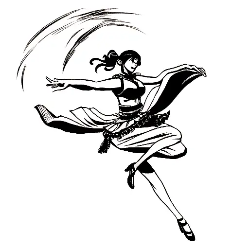 flamenco dancer tattoo design idea