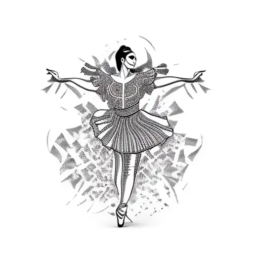 flamenco dancer tattoo design idea