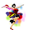 flamenco dancer tattoo design idea