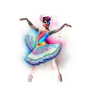 flamenco dancer tattoo design idea