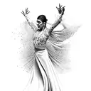 flamenco dancer tattoo design idea