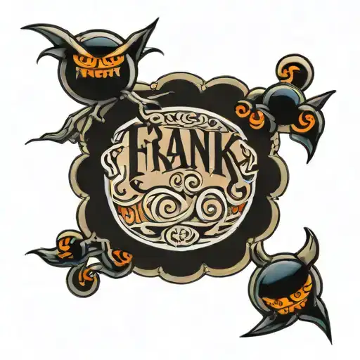 Frank Name with 2003  tattoo design idea
