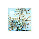 van gogh almond blossom with a square and circle behind it tattoo design idea