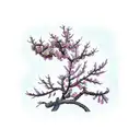 almond blossom tattoo design idea