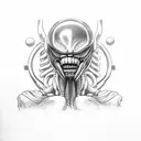 xenomorph tattoo design idea